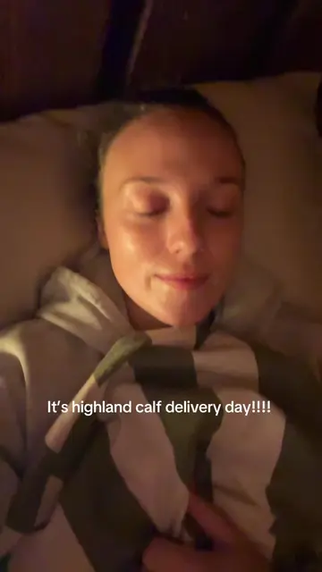 It’s HIGHLAND CALF DELIVERY DAY!!!!  Enjoy a little theatrical performance that 