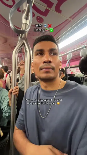 Bangkok trains are like a library  #bangkok #bts #mrt #train 