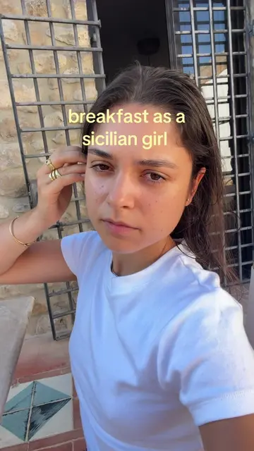 Breakfast at the farm!! #fyp #sicilianfood 