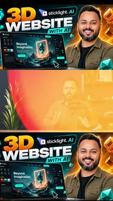I Created a 3D Website in One Prompt With AI #foryourpage #foryou #foryourpageti