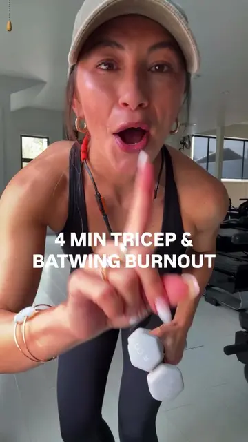 4-Min Tricep & Batwing Workout  Tone your arms + build definition. Full 12-Week 