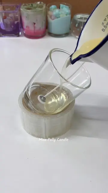 Little Hearts Candle🕯️💗 #candles #candlemaking #เทียนหอม #velas #キャンドル 