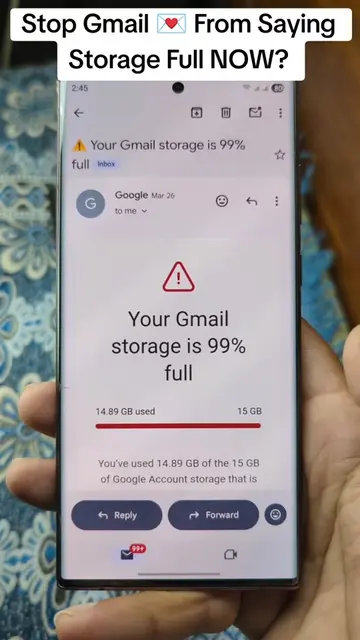 Stop Gmail 💌 From Saying  Storage Full NOW?  #gmail #storage #cleaning #samsung