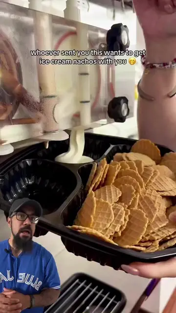 (Credit: applegatefarmic on IG) #nachos #dessert #Foodie #icecream
