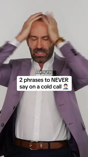 2 phrases to NEVER say on a cold call 🤦🏻‍♂️