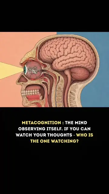 That question changes everything. Because if you can observe your thoughts - you