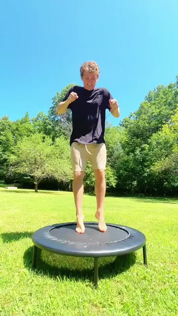 Do trampolines geg bouncier the bigger they get?🤔 #Sports #Flips #Gymnastics #T