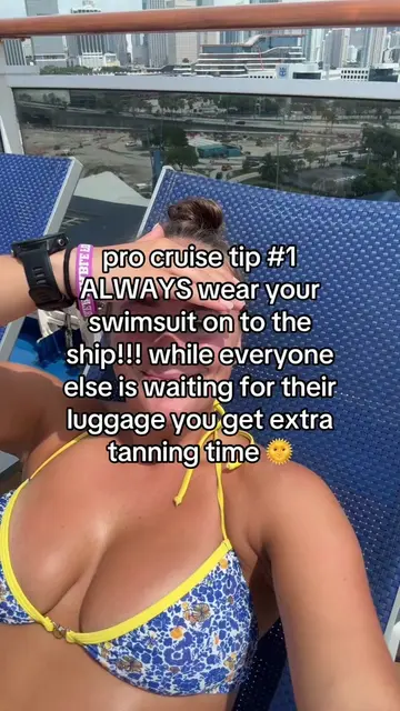 don’t leave your swimsuit in your bags!!!! #cruise #cruiseship #cruisetok #carni