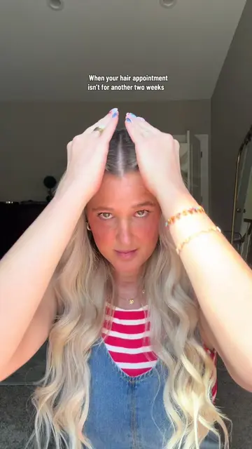 Blending my roots like I’m blending my concealer🤪 #concealer #hairroots #hairha