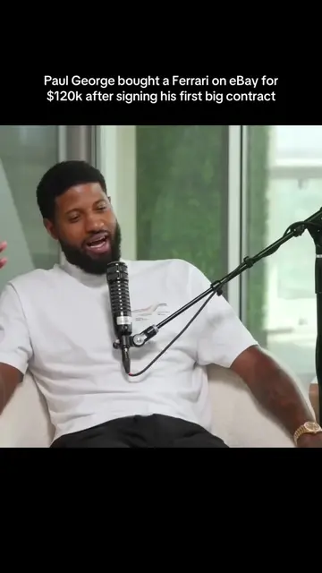 Paul George talks about buying a Ferrari on eBay after signing his first big con