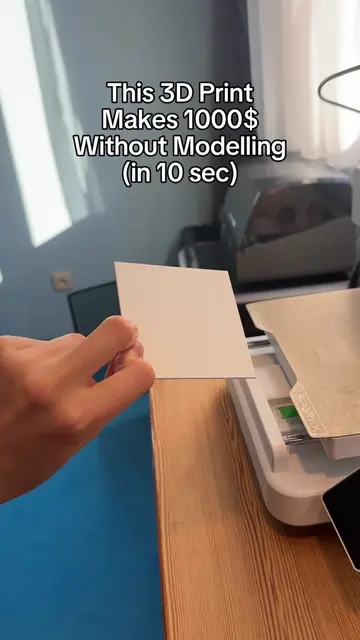 How to 3D Print a custom QR code in 10 seconds #3dprinting #3dprint #3d #bambula
