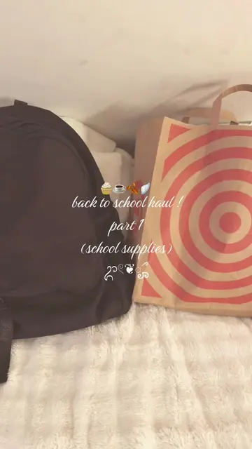 hope u guys liked it !! 🧁🪽☕️ #haul #schoolsupplies #2000s #target #girlblogger
