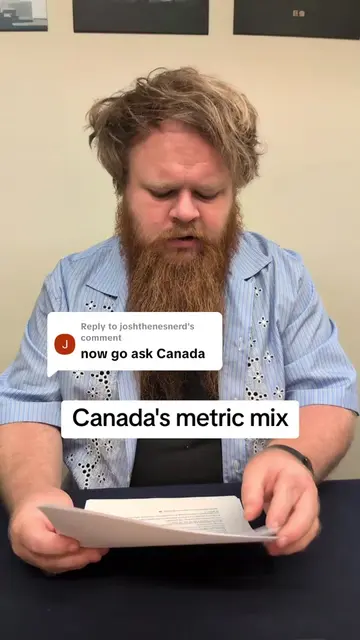 Replying to @joshthenesnerd Canada is all over the place with it's metric adopti