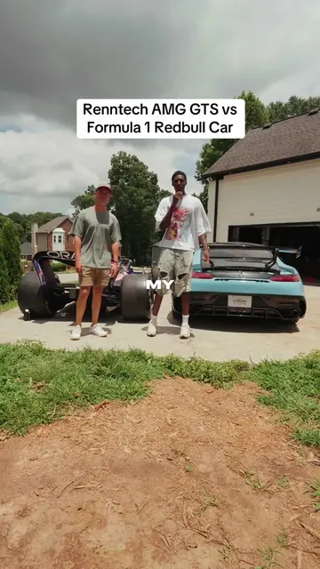 My Formula 1 Car vs AMG GTS Rev Battle 😳  I let @Gabe Yates Rev my @Red Bull f1