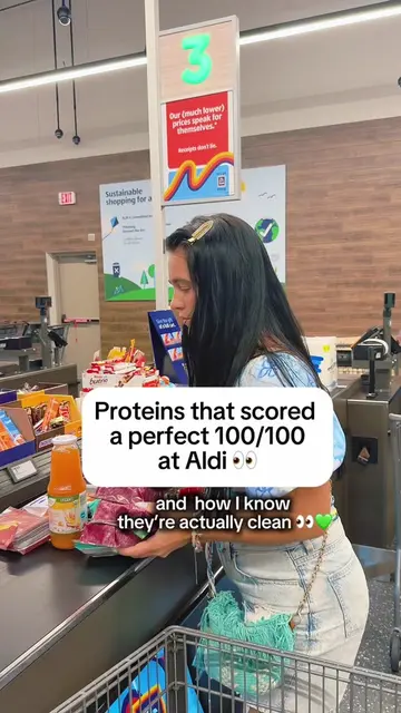 Proteins that scored a perfect 100/100 at Aldi 👀 Link in bio for a free trial o