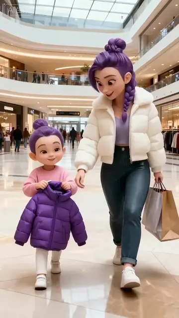 Little Lumi shared his down jacket with the freezing child _funny_kindnessiscool