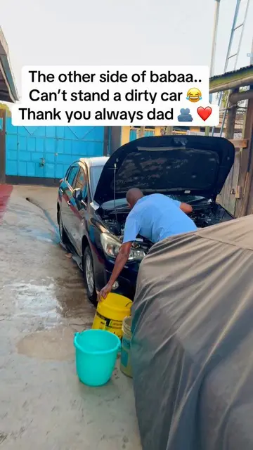 A great dad he is and very clean ❤️ Yaani on this day, he waited mpaka ni take n