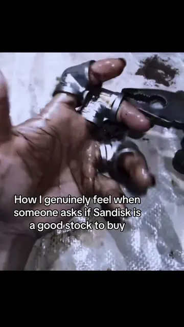 Out of all stocks you could possibly invest into Sandisk is the one landed on😭�