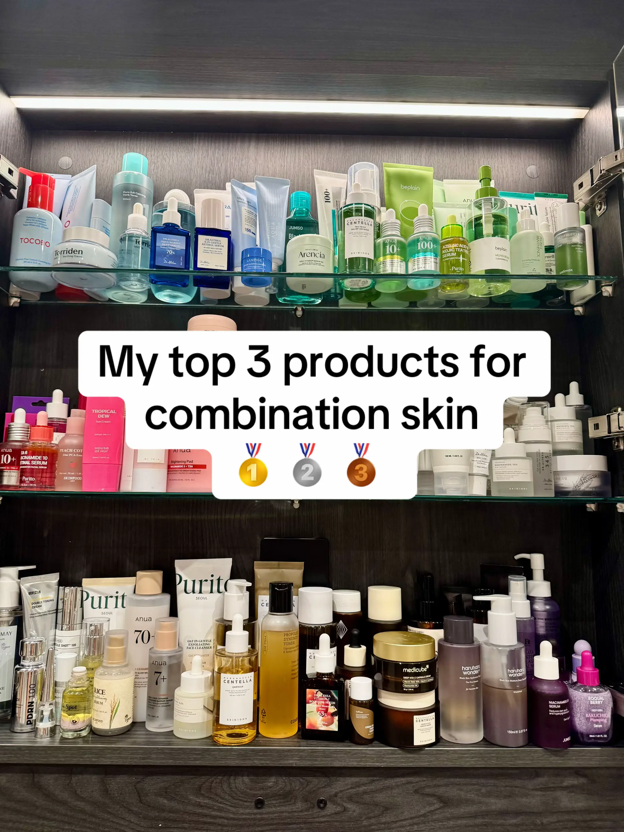 My top 3 combination skin products 💖 Here are the best Korean skincare products