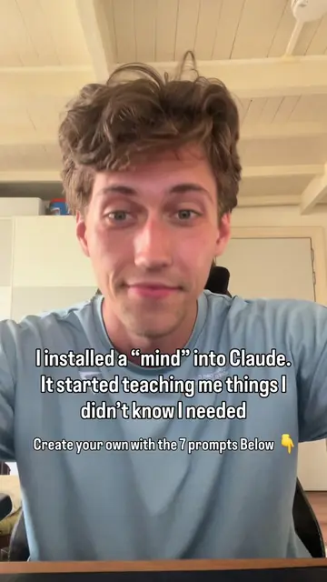 Give Claude a real memory of your life first, your work, goals, what you're stuc
