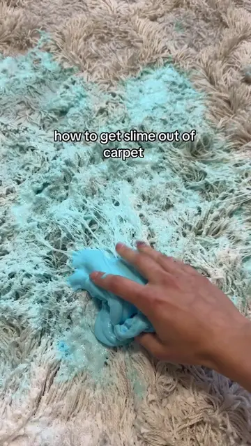 how to get slime out of your carpet 😱🫟 #fyp #foryou #foryoupage #slime #tutori