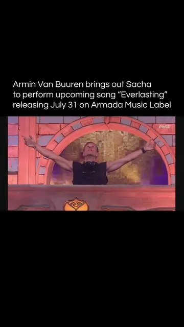 Armin Van Buuren & Sacha perform their upcoming song at Tomorrowland in Belgium 