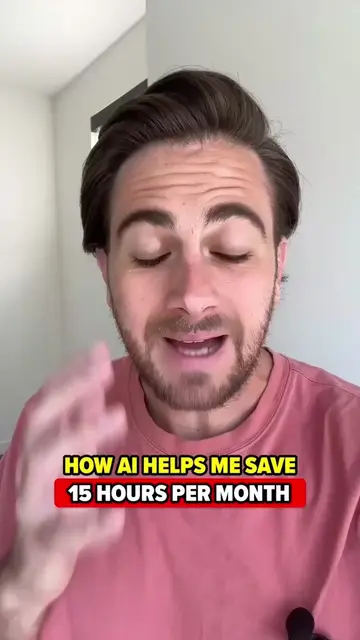 Copy my strategy to use AI to save you over 15 hours a month! #aiautomation #zap