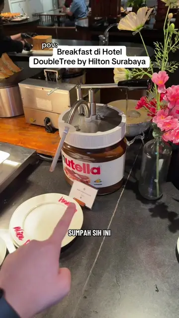 nih siapa yang kepo sama Breakfast nya di DoubleTree Hotel Surabaya yang VIRAL d