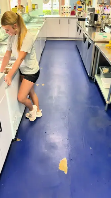 POV: You tell the grumpy employee to smile and laugh a little more… and she imme