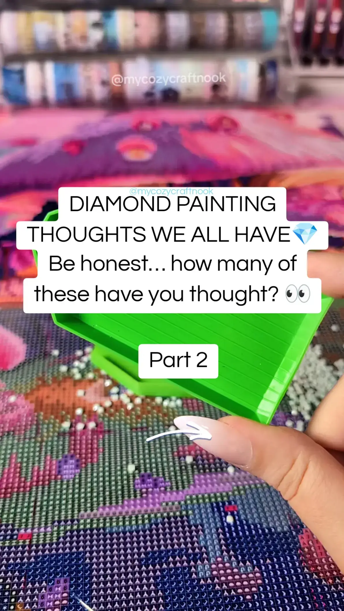 Which one called you out the most? 😂 #DiamondPainting #DiamondPaintingHumor #Di