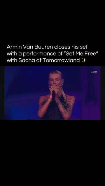 Armin Van Buuren & Sacha perform Set Me Free to close the set at Tomorrowland #a