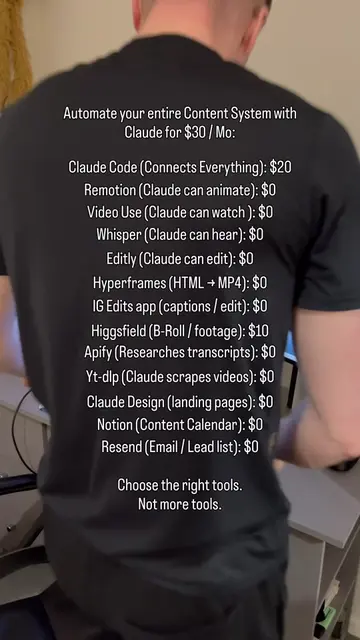 I automate my entire content system with Claude for $30 a month 🤯 drop SYSTEM f