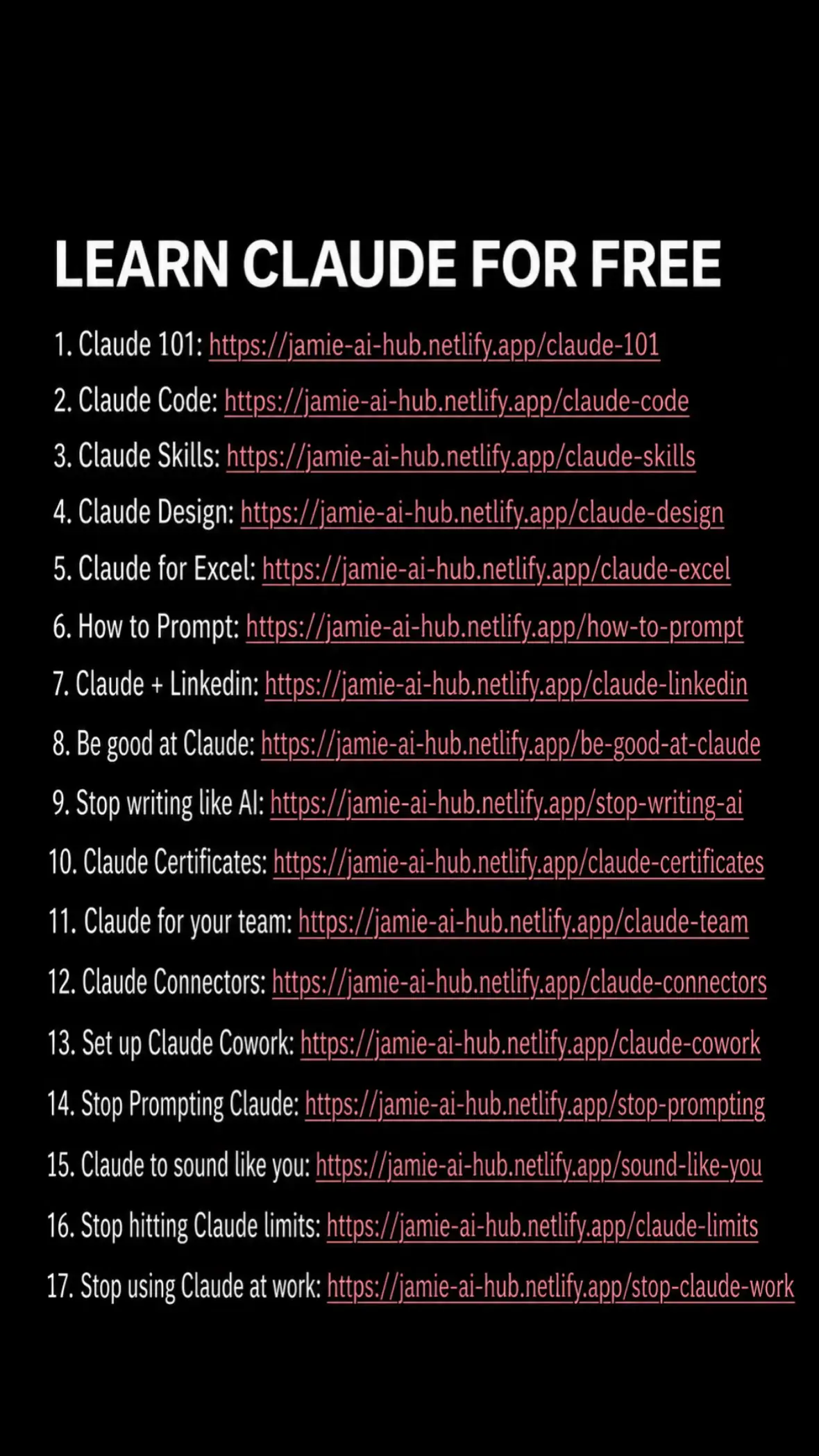 Want to master Claude without paying for expensive courses? I’ve put together a 