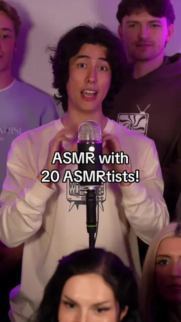 ASMR with 20 ASMRtists! 🤫 #asmr #asmruniversity #asmrtiktoks #asmrsounds #asmrv