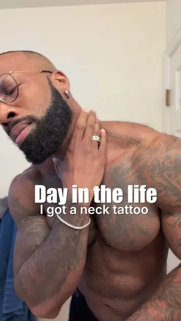 I finally decided to get a neck tattoo! follow the page #bodybuilding #tattoo #n