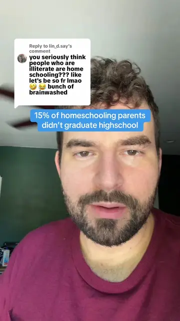 Replying to @lin_d.say when 15% of homeschooling parents failed to graduate high