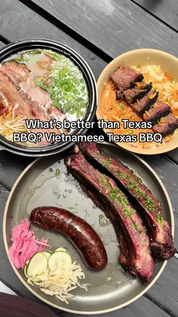 Power couple: Texas BBQ & Vietnamese cuisine. @Khói Barbecue  Their beef rib cur