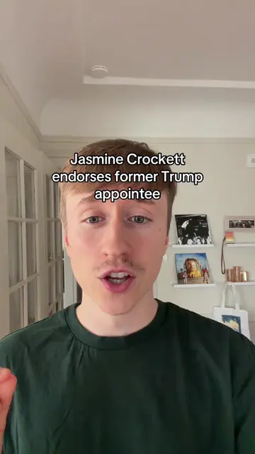 Jasmine Crockett just endorsed a pro-Israel former Trump appointee for Congress.