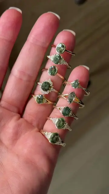 green sapphire queen? why yes, yes I am  This is September’s one of a kind ring 