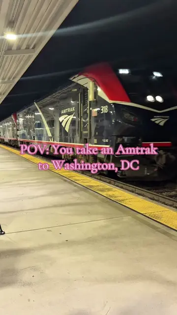Just a girl romanticizing her train ride to D.C. 🤍🚆 Would you take the train f