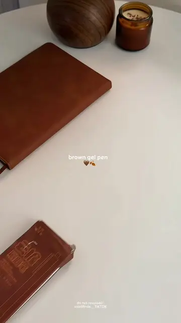 brown gel pen set! 🤎🍂 #pen #gelpen #ballpen #ballpenset #brownpen 