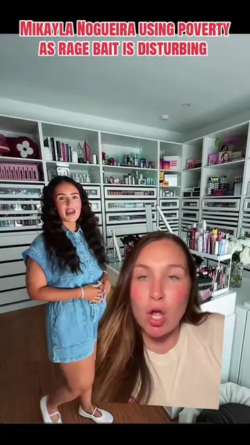 Mikayla Nogueira using poverty  as rage bait is truly disturbing.  #mikaylanogue