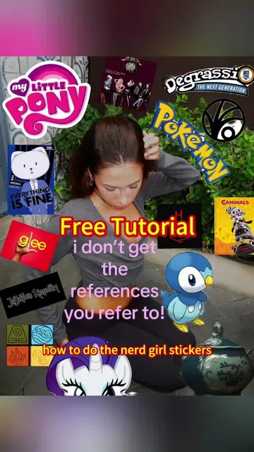 how to do the nerd girl trend how to do the nerd girl stickers tutorial how to d