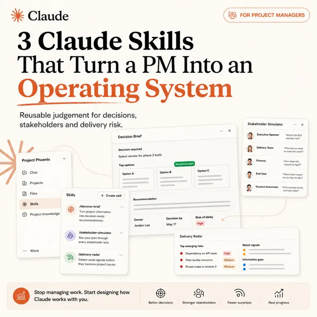 Most project managers use AI like an advanced search engine. They open a new cha