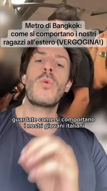 Metro di Bangkok. I nostri ragazzi italiani si comportano così all’estero. #tail