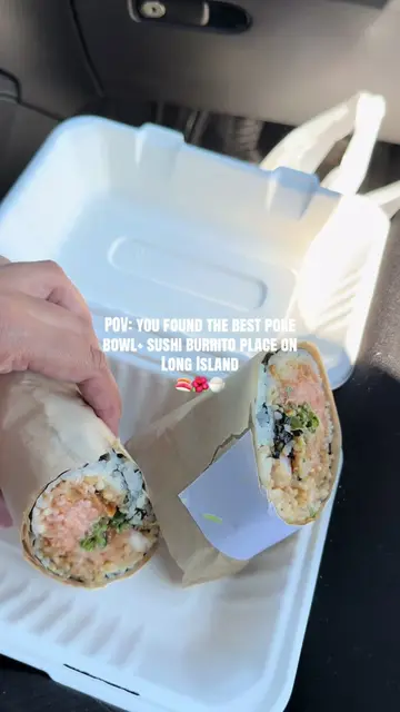 I am obsessed with this amazing poke bowl and sushi burrito place on Long Island