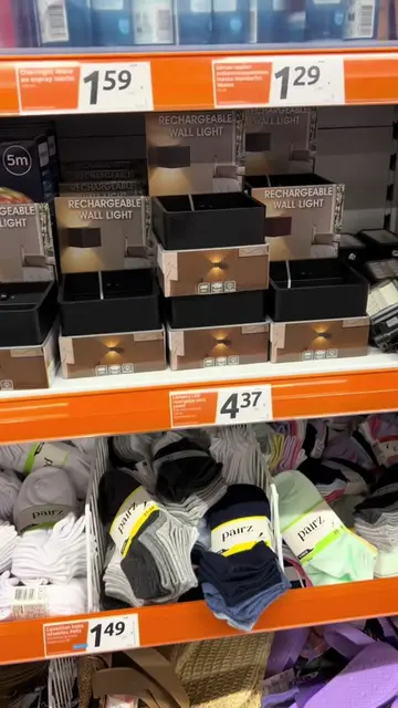 A rechargeable wall light for 4,37€? Yeah, that’s the kind of little home find t