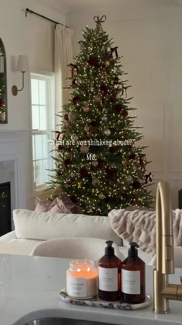 Christmas in July! 😮‍💨🎄 IM READY! #christmasinjuly #christmastree #burgundych