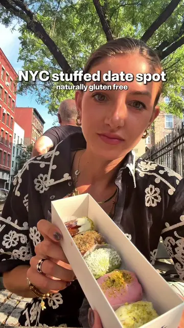 there's a new shop in SoHo specializing in stuffed dates with nut butters, match