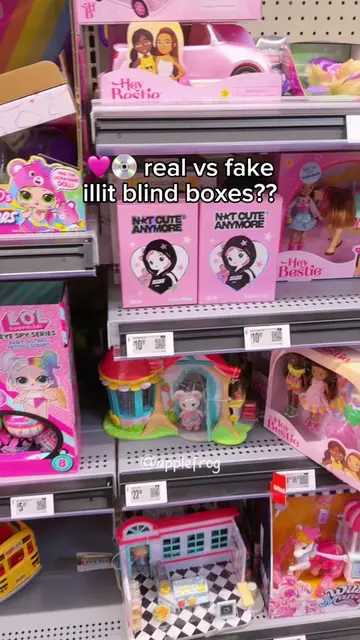 not cute anymore real vs fake illit blind boxes 🩷 little mimi #illit #asmr #bli